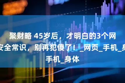 聚财略 45岁后，才明白的3个网络安全常识，别再犯傻了！_网页_手机_身体